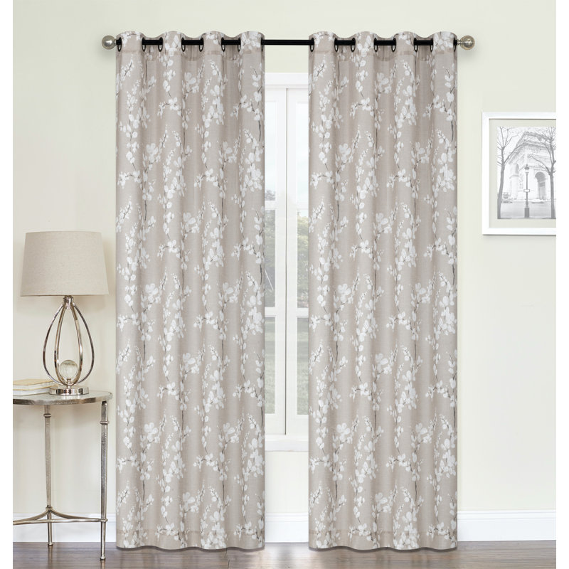 Abby-Gayle Semi Sheer Sliding Panel Pair, Natural