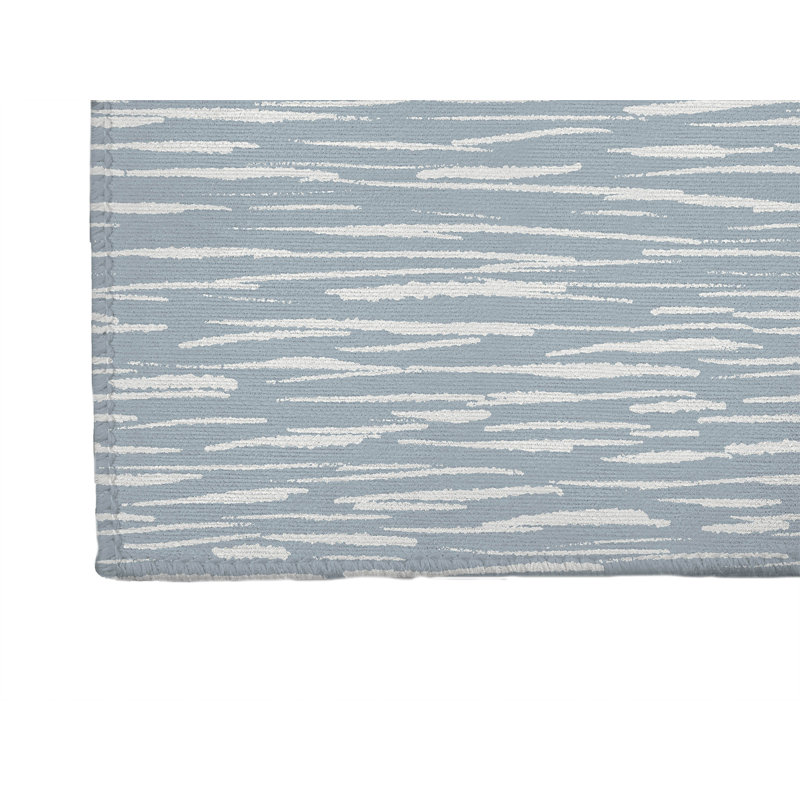 Tapis de bureau léger Spectrum Strands, L 7 pi x L 5 pi, Bleu ardoise
