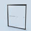Porte de douche 72 "H 72", l 56 "-60", verre 6Mm, noir mat, cloison de salle de bain imperméable double coulissante l 56 "-60" * H 72 ", 1/4" d'épaisseur finition noire,-124250034