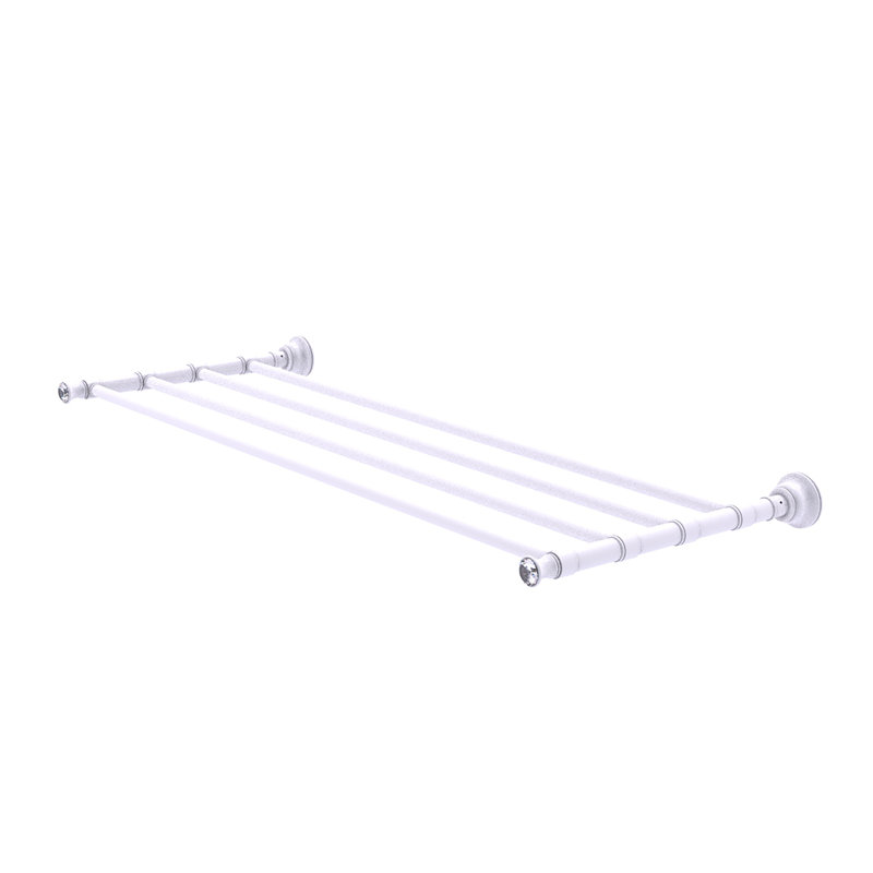 Porte-serviettes mural Freyja, Blanc mat, H 2 po x l 26 po x P 12,7 po