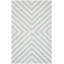 Tapis performance à chevrons en laine touffetée Sivad-782307011