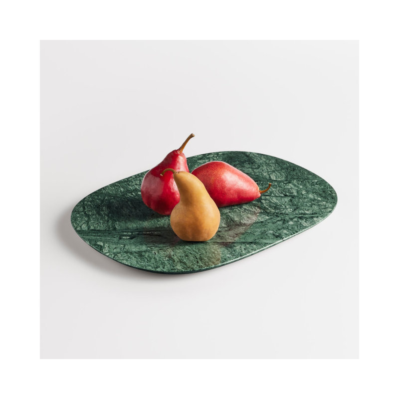 Delicious Marble Decorative Tray, 1" H x 16" W x 13" D, Green Marble