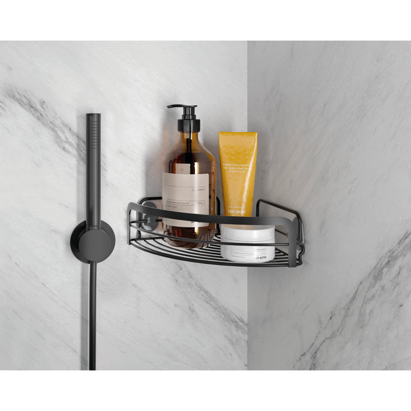 Origin LAVA Bathroom Corner Shelf, Black