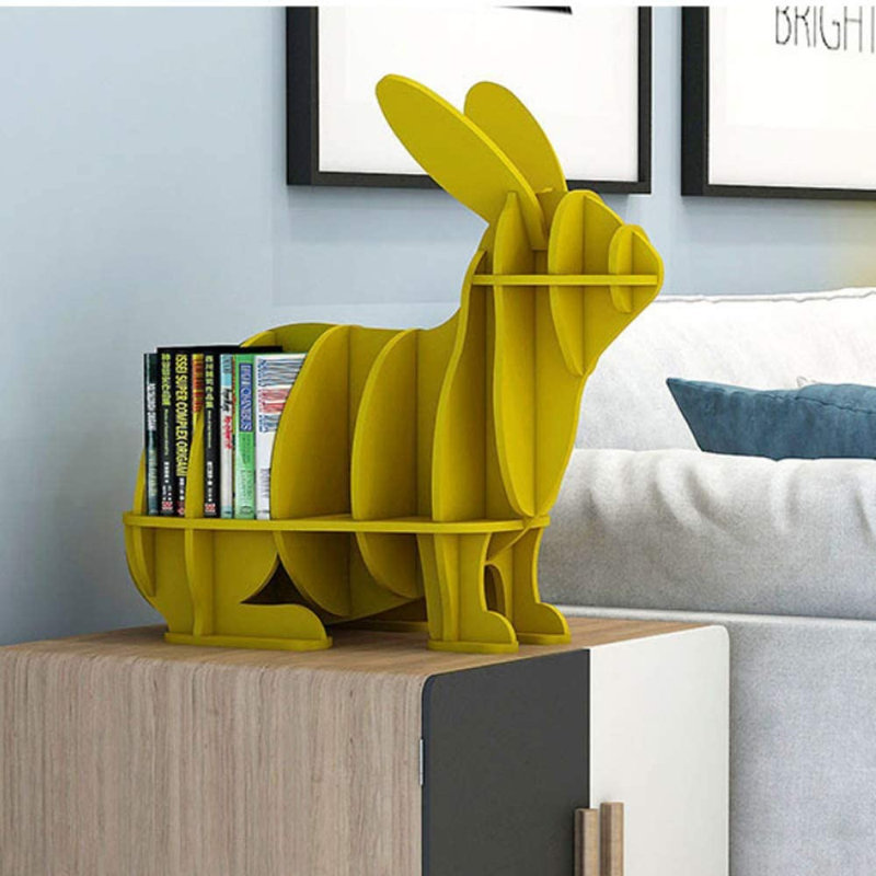 Bibliothèque pour enfants en plastique H 20 "l 11" Brooklynn, Jaune