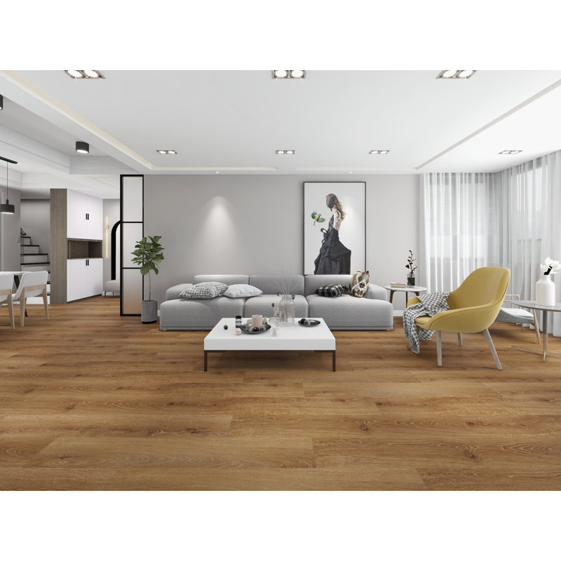 Urban 9 In. X 60 In. 20Mil 6.5Mm Waterproof Rigid Core Luxury Vinyl Plank Flooring, Walnut