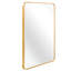 Miroir mural de salle de bain rectangulaire 30x40 pouces doré avec - Aluminium rouille, verre de 4mm, et suspension stable 30 "x40" avec cadre, service de support d'installation HD