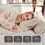 Canapé modulaire en forme de U de 86 po, canapé Cloud avec repose-pieds et coussins amovibles - beige-122872751