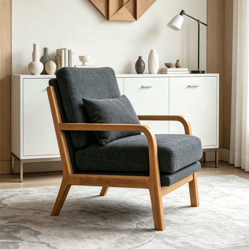 Méridienne Modern, Dark Grey