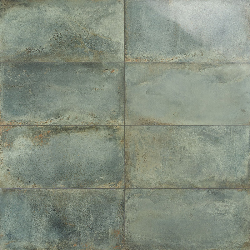 Angela Harris Fremont 11.81" x 23.62" Semi-Polished Porcelain Floor & Wall Tile (11.62 Sqft / Box), Aquamarine