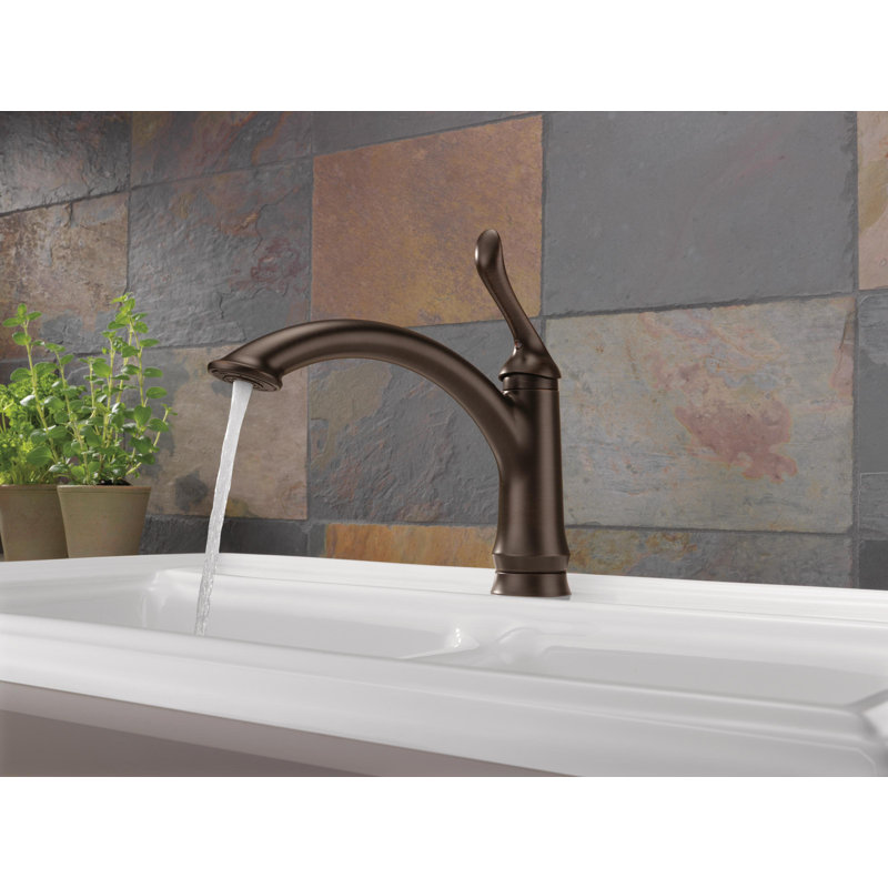 Distributeur d'eau chaude et froide Linden avec bec pivotant, Bronze vénitien