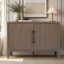 Buffet de style campagnard rétro 47,25 pouces avec placage de pin et 2 portes pour le salon, la cuisine-133071584