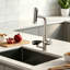 Single Lever Pull-Out Kitchen Mixer Tap With Integrated Glass Rinser-168440027