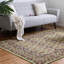 Tapis géométrique vert clair-93653057