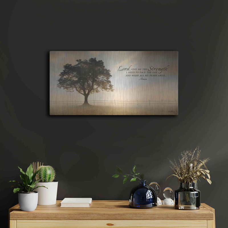 «Daily Prayer» par Lori Deiter, art mural en métal, H 12 po x l 24 po