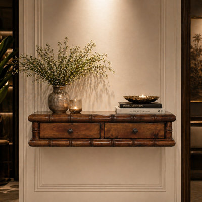 Console à deux tiroirs Bamboo