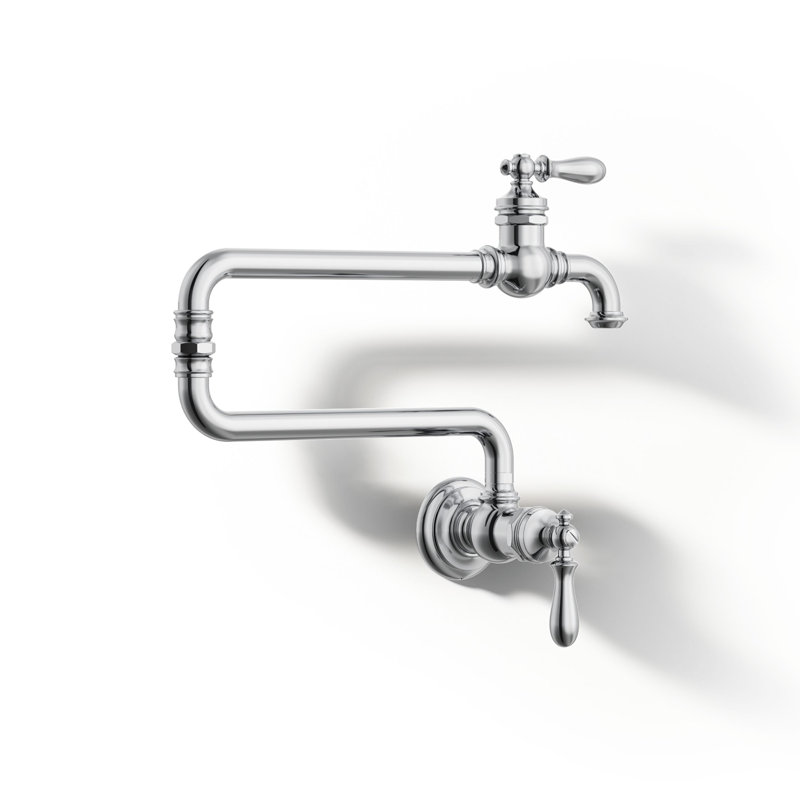 Artifacts® Single-Hole Wall-Mount Pot Filler, Polished Chrome
