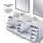 Jacques 84 in. W x 22 in. D Double Bath Vanity, and 34 in. Mirrors-37292516-112957818