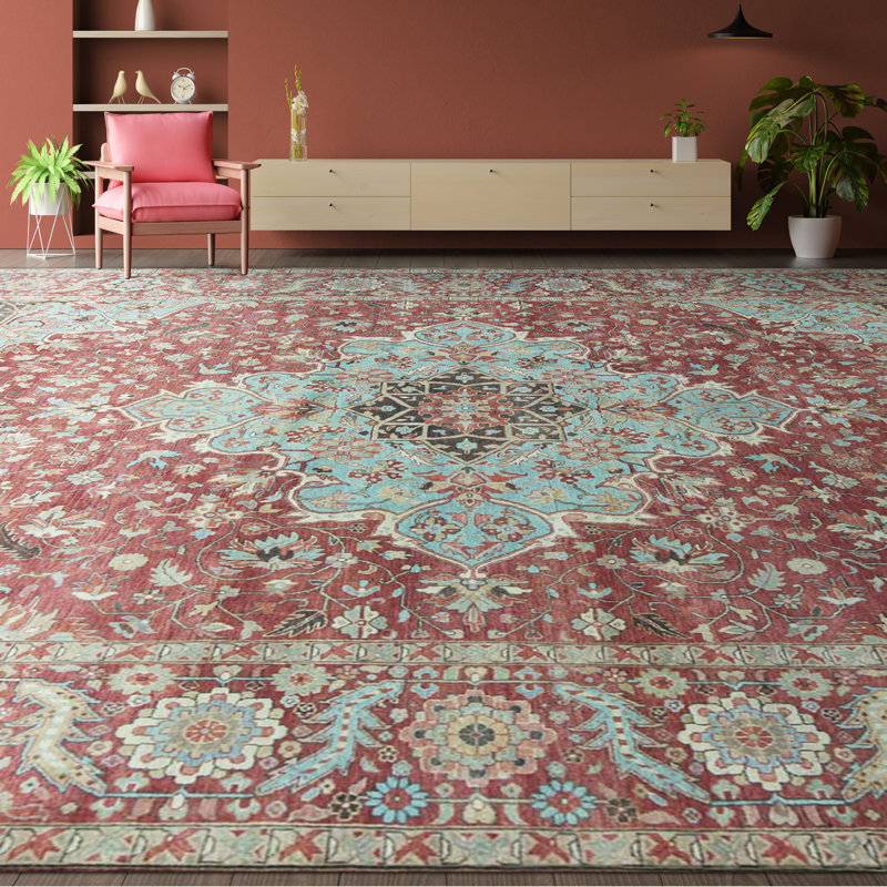 Wool Oriental Area Rug, Rectangle 11'8" x 15'