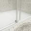 Porte de douche coulissante sans cadre avec verre trempé l 72 po x H 76 po-98173219
