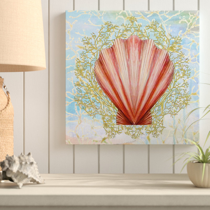 «Pearl Shell Medley I», reproduction de peinture acrylique, H 18 po x l 18 po x P 1 po, Toile tendue