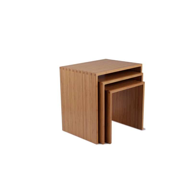Solid Wood Nesting Tables, Caramelized