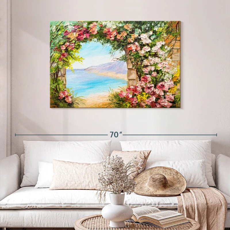 Lilie unique bord de mer, H 30 po x l 45 po