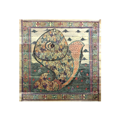 Poisson fait de petits ganeshas | Paata, peinture de l'Orissa