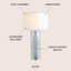 Lampe de table 30 po Pizarro