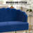 Eucli 45" Velvet 2-Seat Armless Loveseat Sofa-11028354