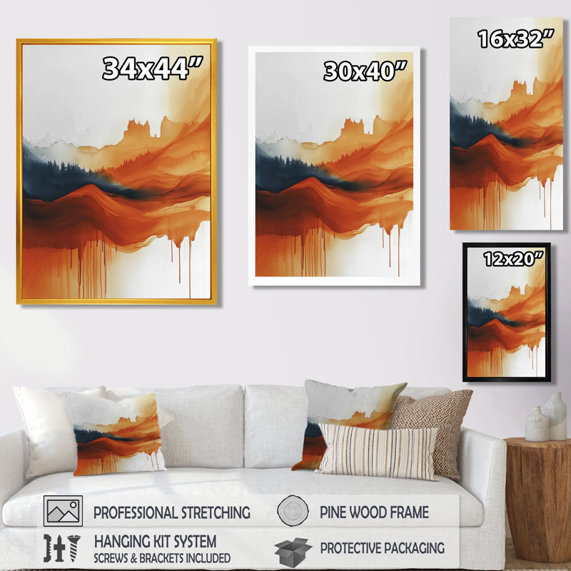 Olgeir - Paysages, art mural, Toile tendue, Ne s’applique pas, H 32 po x l 24 po