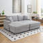 Canapé modulaire rembourré 4 pièces 88,58 po Eugenja-927079457