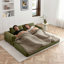 Canapé-lit convertible, canapé-lit pliant en velours côtelé, matelas de lit futon avec oreillers-102683278
