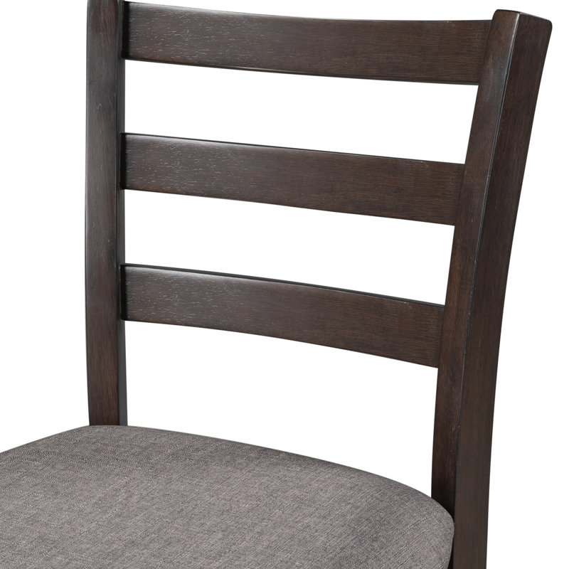 Table à manger à hauteur de comptoir avec chaises rembourrées et rangement () - option familiale - arrangement relaxant
