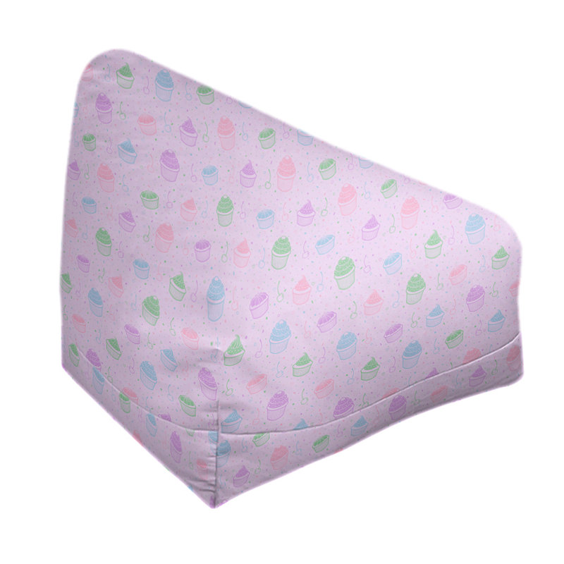 Leffel Bean Bag Chair & Lounger, No Fill, 120" H x 2" W x 60" D, Purple
