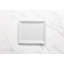 Assiette rectangulaire en porcelaine, ivoire, 9,7 x 7,7 po