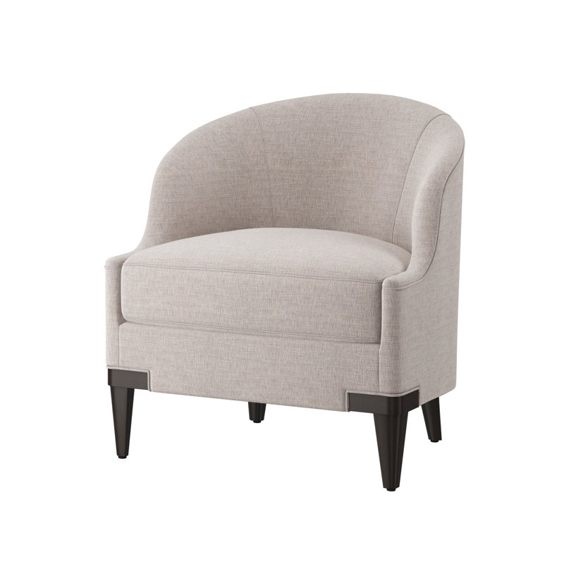 Lafayette Barrel Chair, Expresso, Vault Fog (Performance fabric) 1172-93