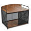 42,8 "Caisse de chien en bois robuste avec table de bout / brun | Idée cadeau-607850396