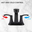 Robinet de salle de bain avec douchette extractible, robinet à 4 poignées et robinet à 4 poignées-110712820