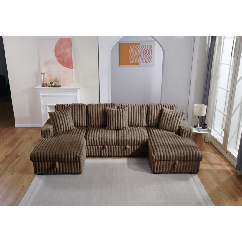 Canapé ST2401, Tissu brun