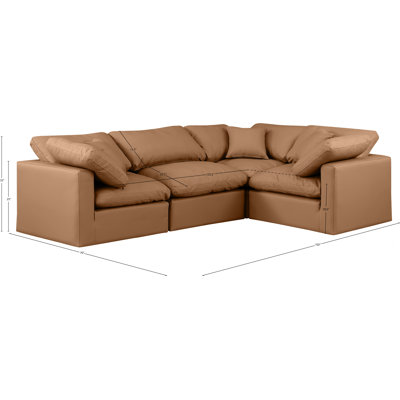 Itala Upholstered L-Shaped Sectional Reversible