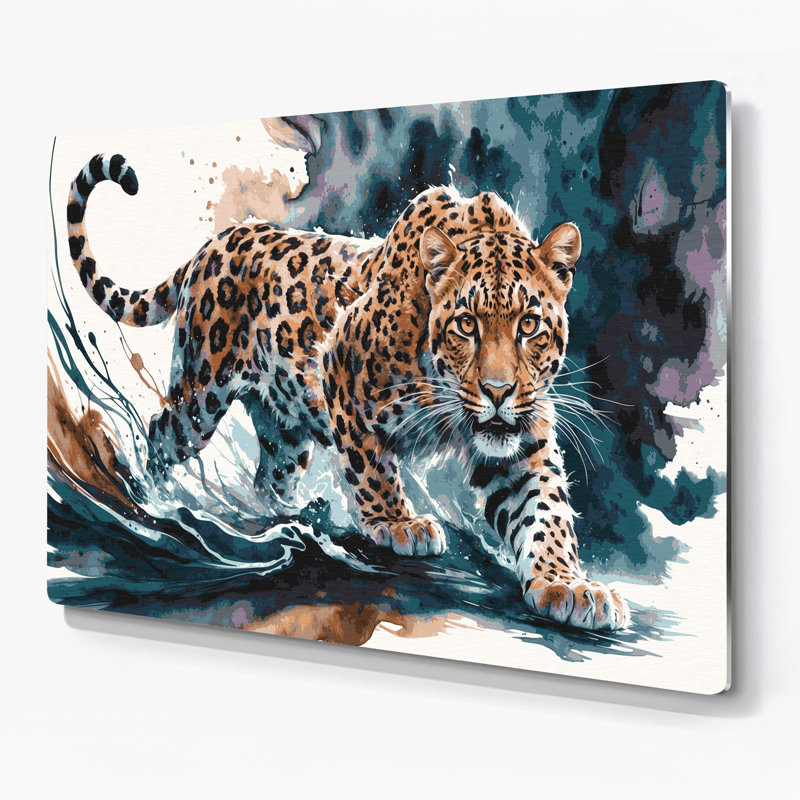 Art mural en métal noir Big Cats, H 16 po x l 20 po