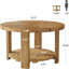 Solid Wood Four Leg Coffee Table with Storage
