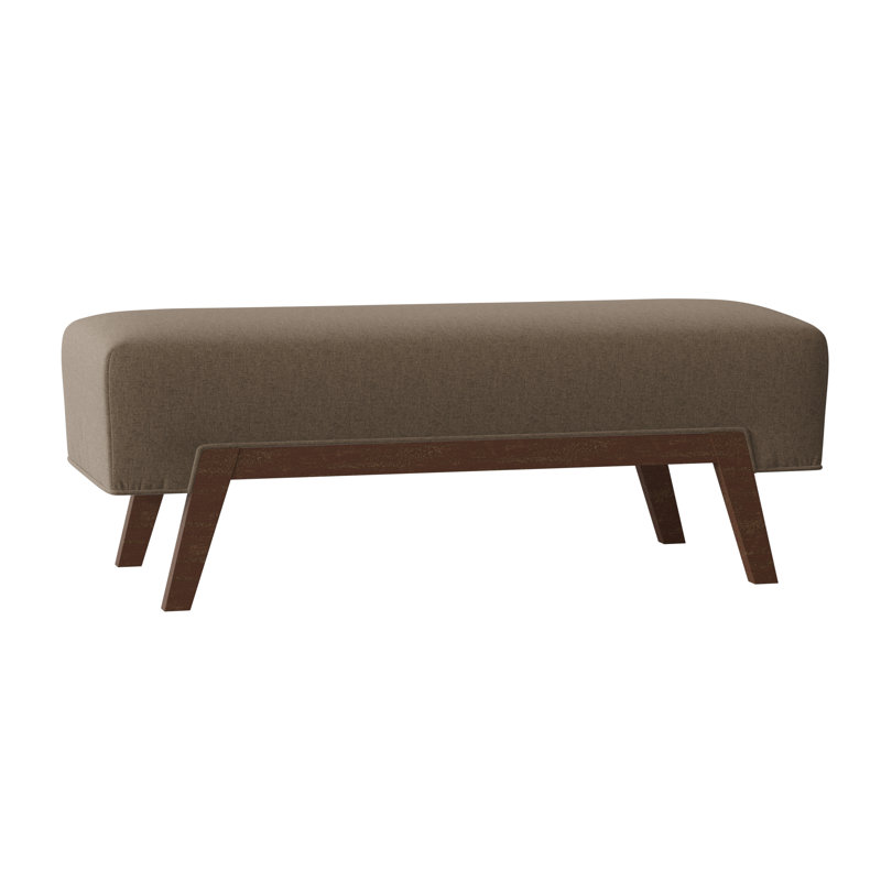 Lorain Upholstered Bench, Bark (8789 06), Walnut
