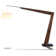 Valeo 97'' Brown LED Task Floor Lamp