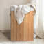Panier à linge en bambou naturel avec couvercle et poignées, doublure amovible, idéal pour la salle de bain, la chambre à coucher et la salle de lavage-700364861-700364863