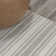Belves Two-Tone Striped Classic Low-Pile Machine-Washable Cream/Light Gray Rug