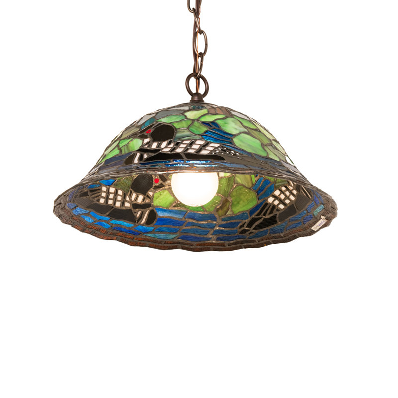 14" Wide Loon Pendant
