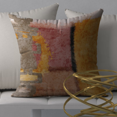 Housse de coussin et insert de premier plan carré florissants