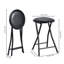 Anikha Faux Leather Padded Stackable Folding Chair Folding Chair Set