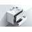 Trieu 35.5 " W Single Vanity Bathroom Vanity With Acrylic Top-23265341
